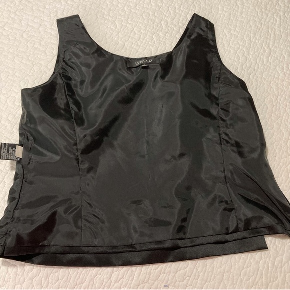 Kasper Women's Black Satin Top - Picture 6 of 10